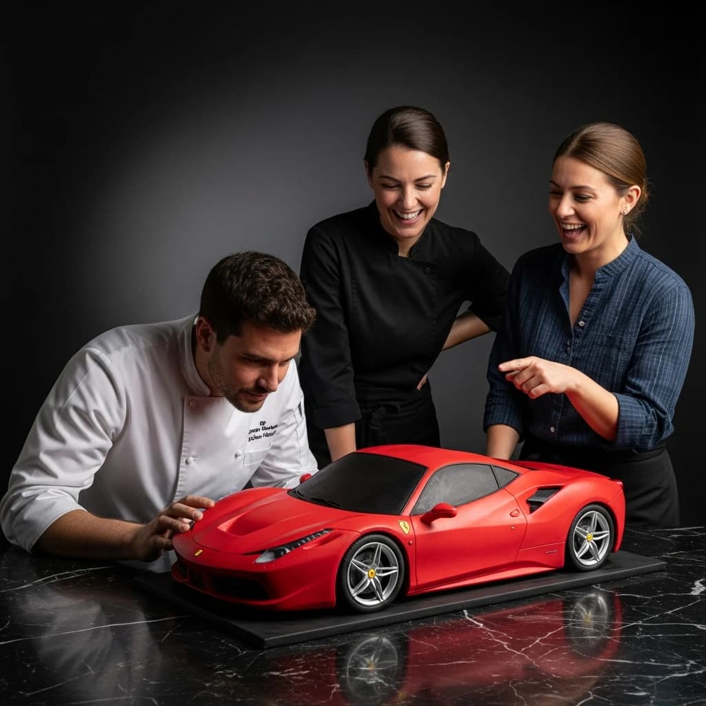 Sports Car Sculpture