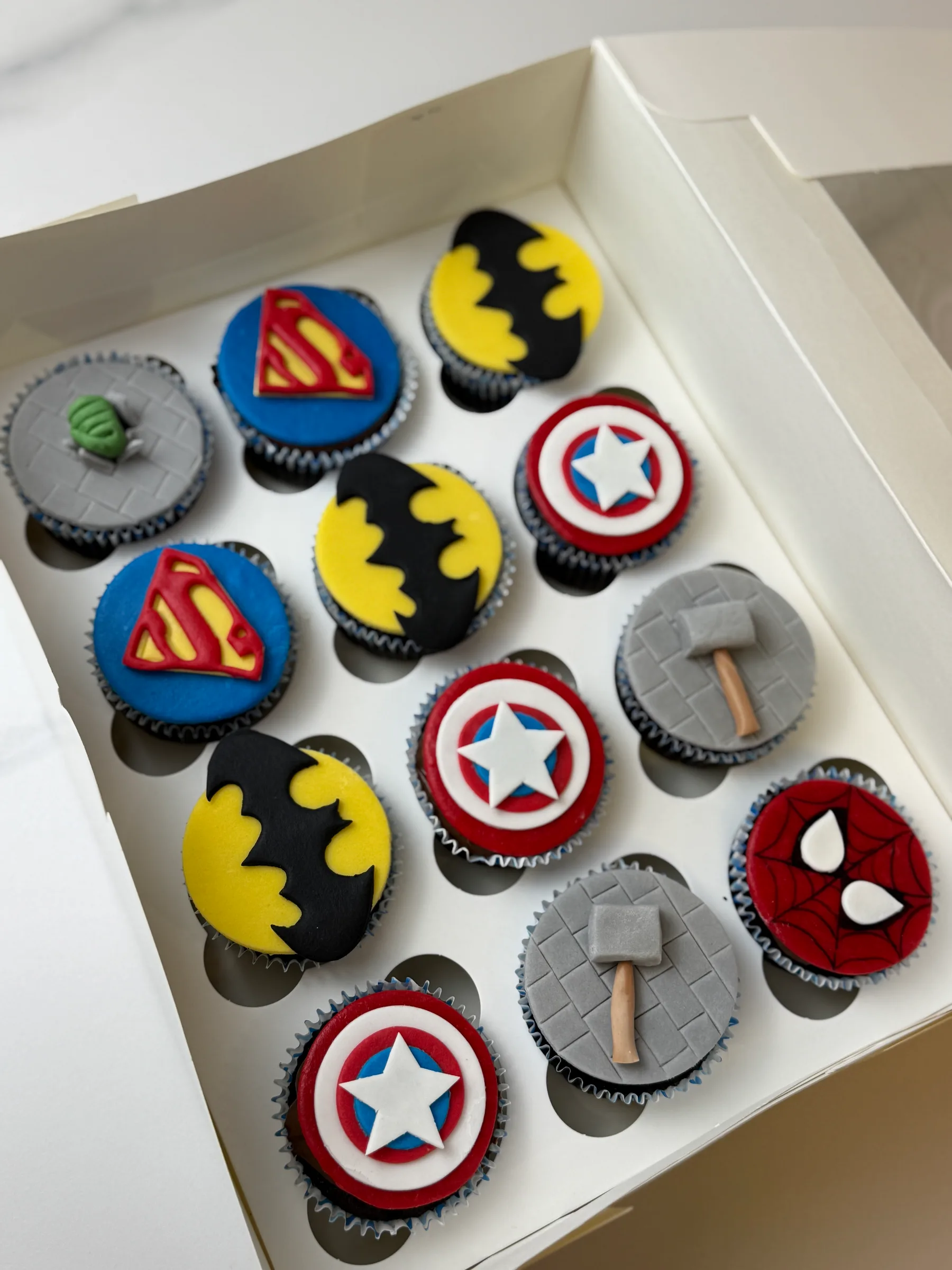 Cupcakes super heróis